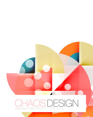 Obraz premium Dotted circles, abstract background