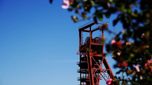 alter F&ouml;rderturm der Zeche Nordstern in Gelsenkirchen