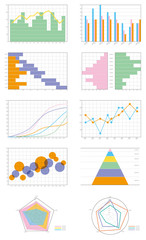 Obraz premium グラフ チャート