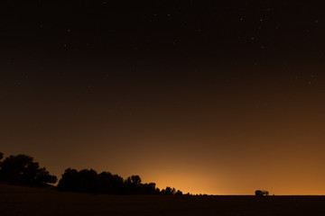 Night sky over the Israel Negev desert