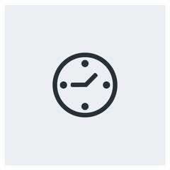 Time flat icon, image jpg, vector eps, flat web, material icon, icon with grey background	
