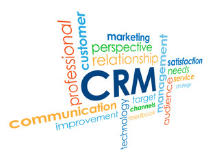 Obraz premium CUSTOMER RELATIONSHIP MANAGEMENT Tag Cloud