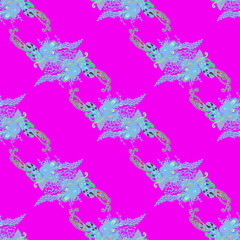 Obraz premium Abstract zentangle inspired art seamless pattern with doodle in light colors