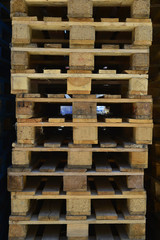 wooden pallets stack