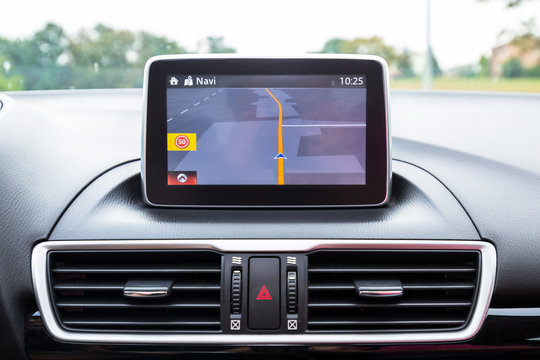 Fototapeta Navigation device in the car