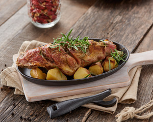 roasted lamb leg