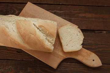 Fresh homemade white bread