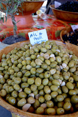 Olives for sale at local market
