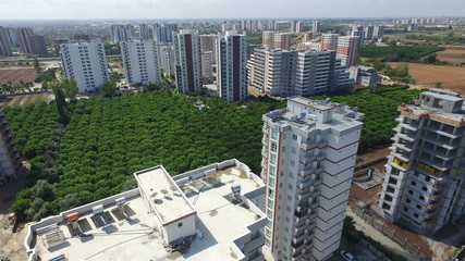 Kent,yaşam alanları,Yapılar,binalar,apartman,daire,tarım arazisi,hormonlu bina