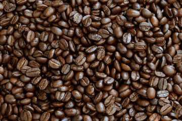 roasted coffee beans, can be used as a background