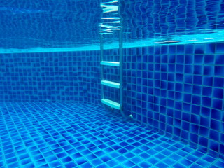 Underwater shot of the swimming pool