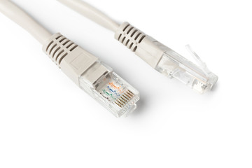 Close up of network cable
