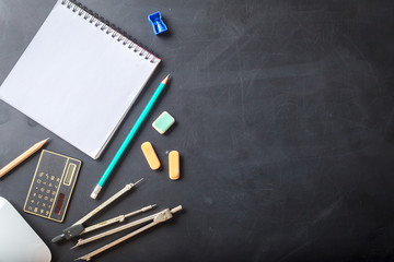 School supplies close-up