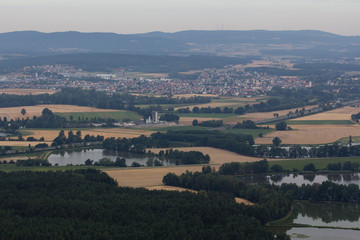 Fototapeta premium aerial view in bavaria