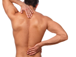 Man with pain in his back
