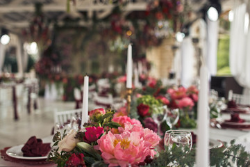 place with wonderful wedding decor