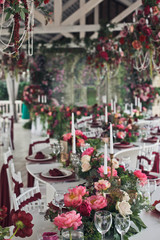 View of the wedding place before celebration