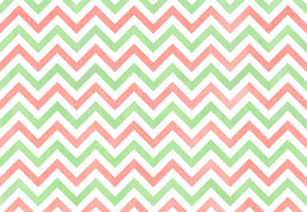 Watercolor stripes background, chevron.