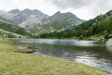 a view of veny valley at aosta italy