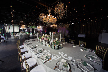 Another view of the wedding table foe guests