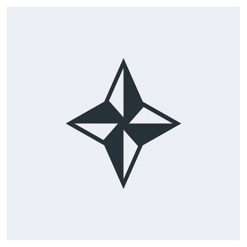 Army star icon, military star, image jpg, vector eps, flat web, material icon, icon with grey background	