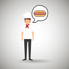 chef cook food restaurant vector illustration eps 10