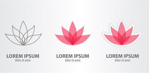 Fototapeta na wymiar logo lotus