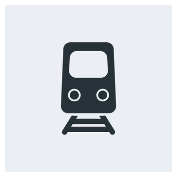 Train icon, subway icon, image jpg, vector eps, flat web, material icon, icon with grey background