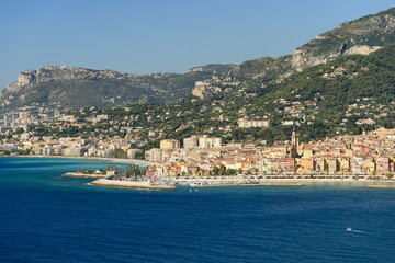 Menton - sunny town in south of France
