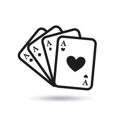 poker cards game casino vector illustration design