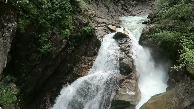 visiting Krimml waterfalls in Austria.
