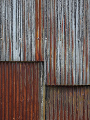 トタン　壁模様