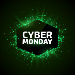 Cyber Monday promotion banner template