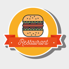 burger bread fast food vector illustration eps 10