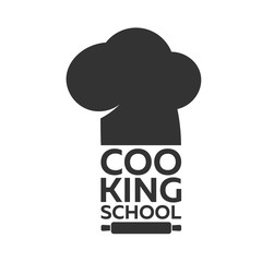 Cooking school logo. Cooking Academy. Vector illustration.
