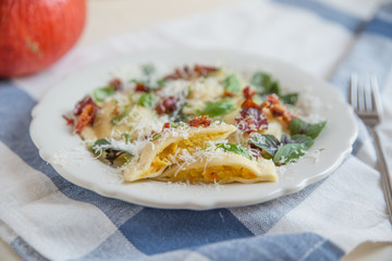 Kürbis Ravioli 
