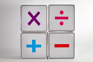 Obraz premium caculation symbols in finance