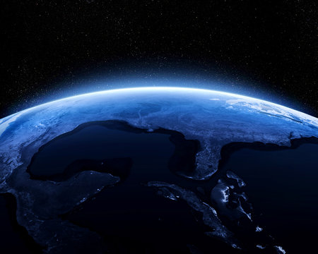 Earth at night