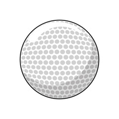 Ball icon. Golf sport competition and hobby theme. Isolated design. Vector illustration