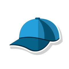 Cap icon. hat accessory sport and hobby theme. Isolated design. Vector illustration