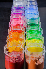 ink or paint for printing on fabric there are several types. The ink used for printing on dark fabric always use plastisol ink. it useful for white fabric too