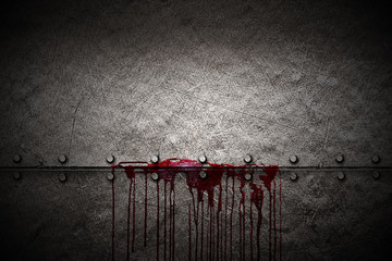 set 8. bloody metal wall © Metallic Citizen