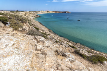 Coast at the Fortaleza in Sagres, Portugal