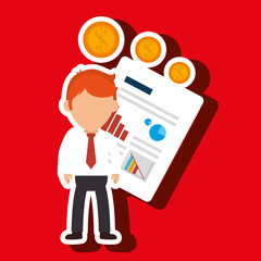 person infographics graphics money vector illustration eps 10