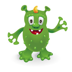 Funny cartoon monster