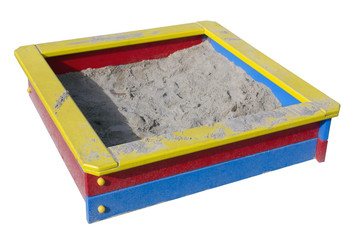 Children wooden sand box © Aleksandr Volkov