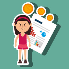 person infographics graphics money vector illustration eps 10