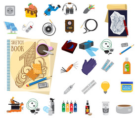 Tattoo tools, accessories and equipment