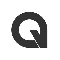 Q letter initial logo design
