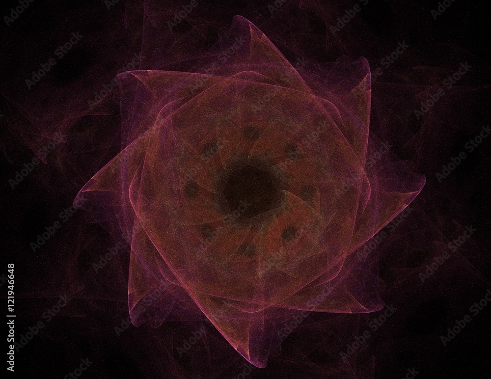 Poster lacy colorful clockwork pattern. digital fractal art design. abstract design of sacred symbols signs
